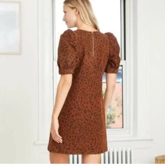 Target Denim Leopard Print Dress - Picture 3 of 11